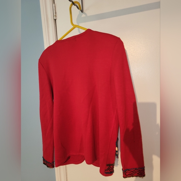 Vintage DL Mckelvey Cardigan Sweater Seed Beads And Dream Catchers Size Medium - Picture 9 of 10